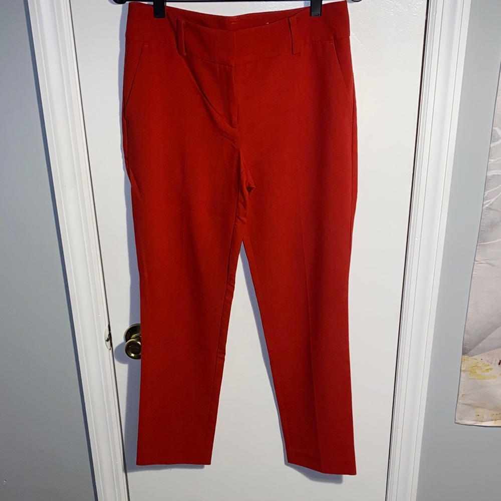 Ann Taylor Business Pant Red Orange